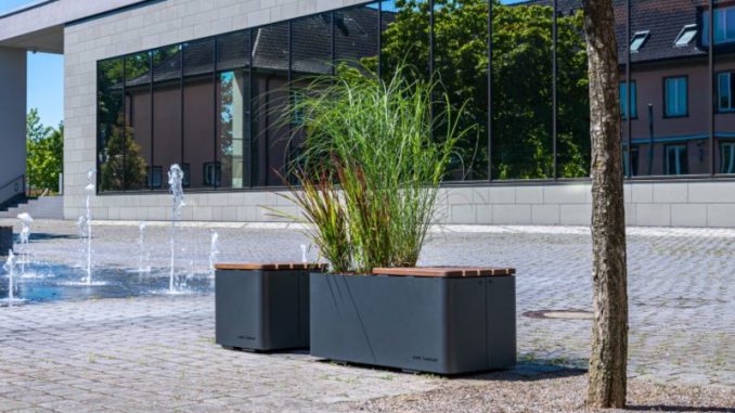 So könnte eine Tankbank im Stadtbild aussehen, hier vor dem Konzerttheater in Coesfeld (Foto: Humberg-Baumschutz)